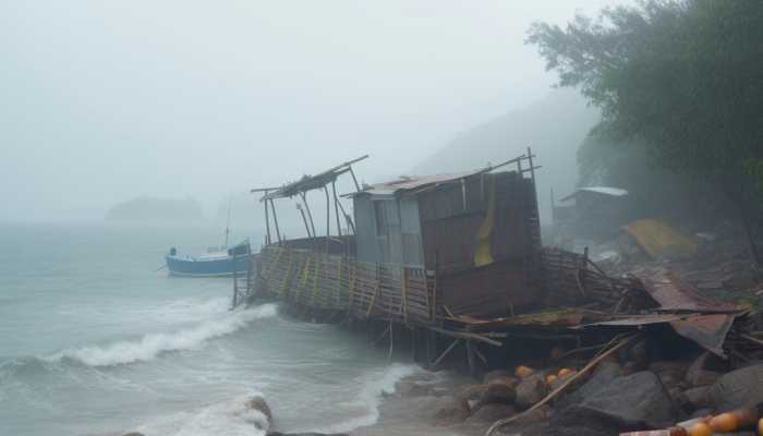 在岛屿附近作绕行的台风在岛上遇到台风怎么办