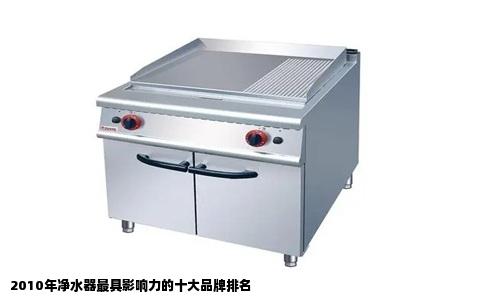 2010年净水器最具影响力的十大品牌排名