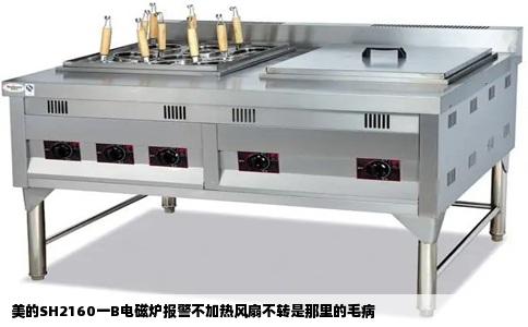 美的SH2160一B电磁炉报警不加热风扇不转是那里的毛病