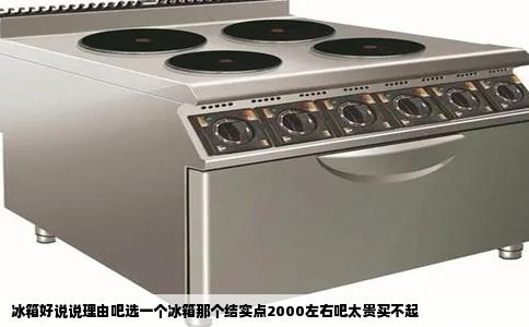 冰箱好说说理由吧选一个冰箱那个结实点2000左右吧太贵买不起