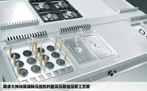跪求大神冰箱旋转压缩机判断高压管低压管工艺管