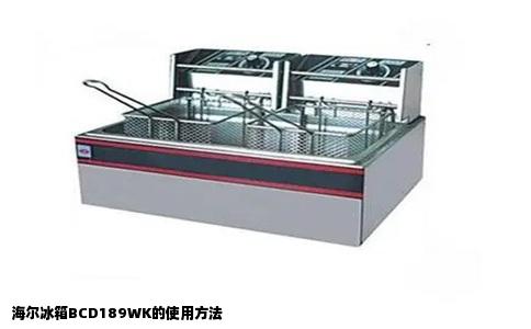 海尔冰箱BCD189WK的使用方法