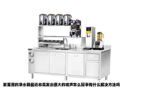 家里用的净水器最近总是发出很大的响声怎么回事有什么解决方法吗