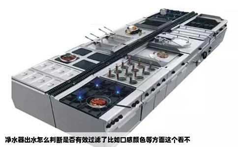 净水器出水怎么判断是否有效过滤了比如口感颜色等方面这个看不