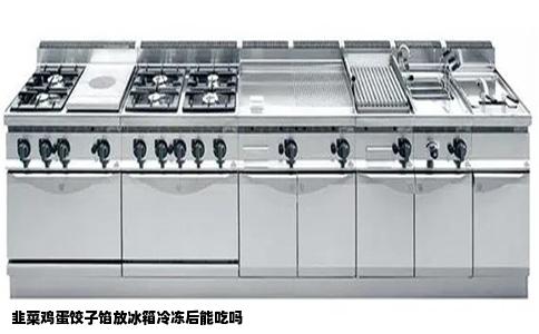 韭菜鸡蛋饺子馅放冰箱冷冻后能吃吗