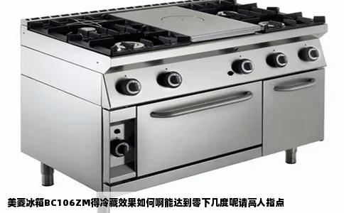 美菱冰箱BC106ZM得冷藏效果如何啊能达到零下几度呢请高人指点