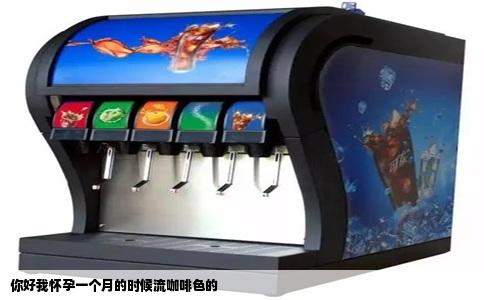 你好我怀孕一个月的时候流咖啡色的