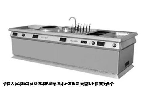 请教大师冰箱冷藏室结冰把蔬菜冻坏后发现是压缩机不停机换两个