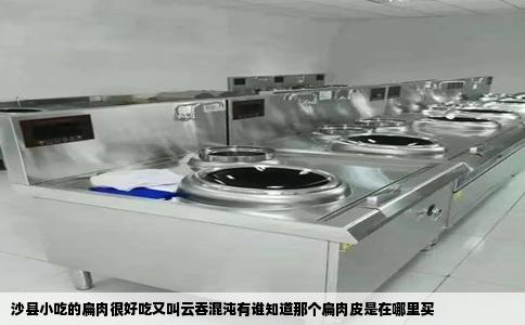 沙县小吃的扁肉很好吃又叫云吞混沌有谁知道那个扁肉皮是在哪里买