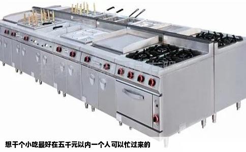 想干个小吃最好在五千元以内一个人可以忙过来的