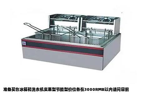 准备买台冰箱和洗衣机实惠型节能型价位各在3000RMB以内请问目前